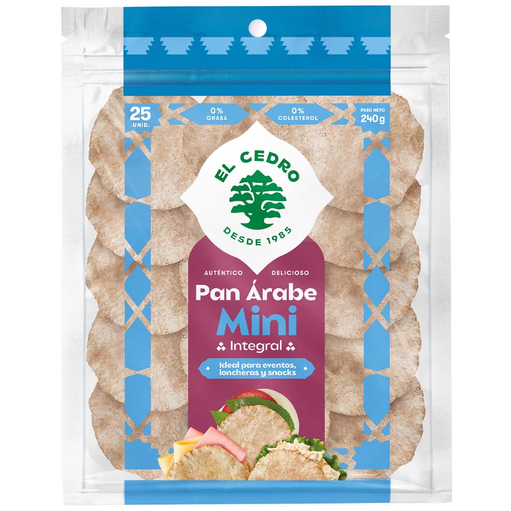 Pan Mini Árabe Integral EL CEDRO Bolsa 25 und