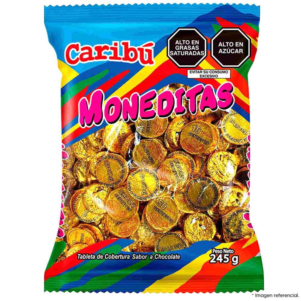 Moneditas de Chocolate CARIBU Bolsa 245g