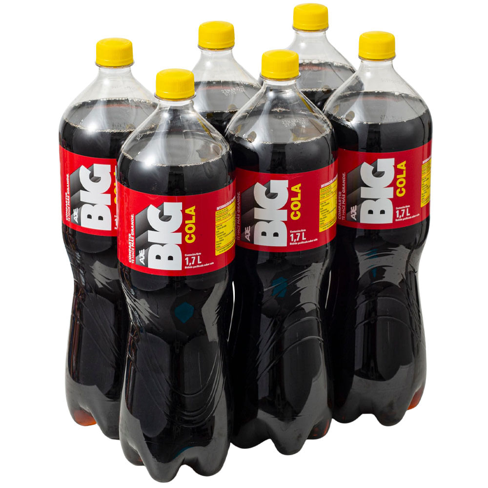 Gaseosa BIG COLA Paquete 6 Botellas 1.7L c/u
