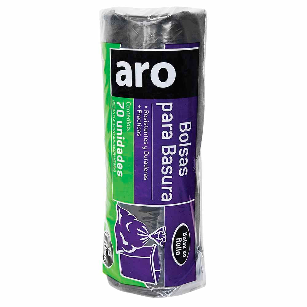 Rollo Bolsa de Basura ARO 50lt  Paquete 50un