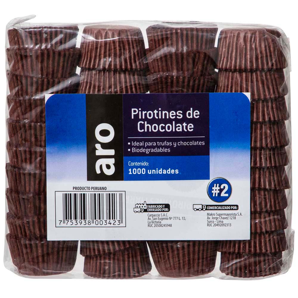 Pirotín de Chocolate ARO #2 1000un