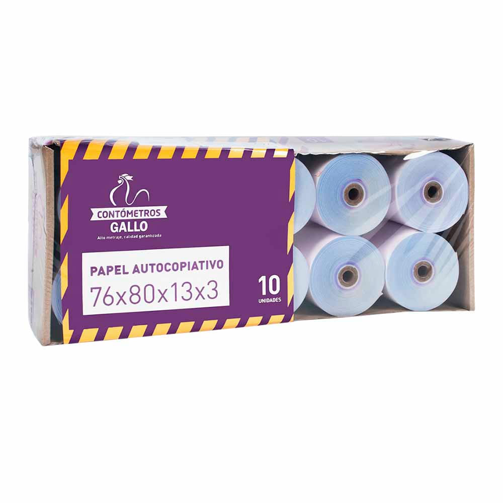 Contómetro Autocopiativo GALLO Bolsa 56g Paquete 30un