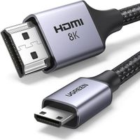 Ugreen Cable Mini HDMI a HDMI 8K 2M Trenzado Aluminio HD163 - 15515