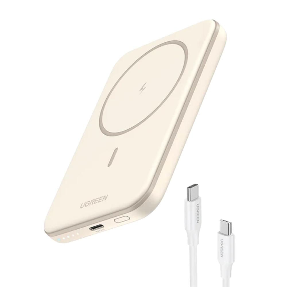 Ugreen Power Bank Magnético Beige de 5000mAh PB560 - 25207