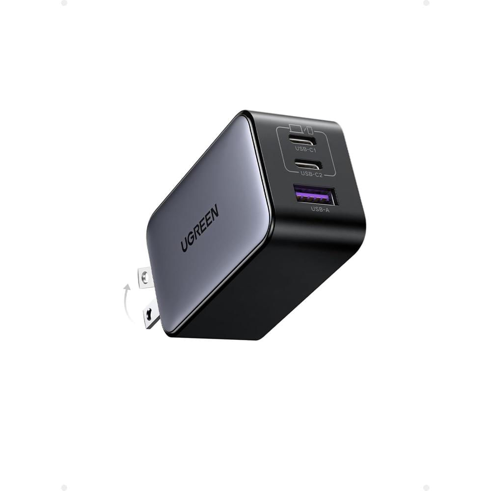 Ugreen Cargador Nexode USB-C 65W 3 Puertos GaN CD244 - 10334