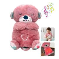Peluche Nutria que Respira con Luces y Movimiento con Control Rosa