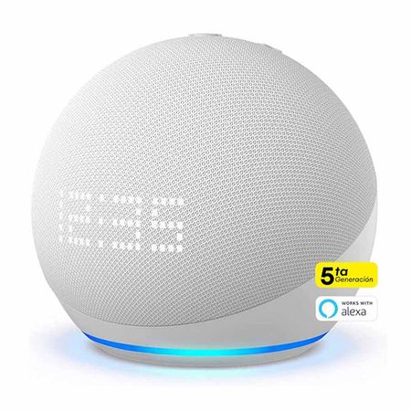 Parlante inteligente Echo Dot 5 Reloj