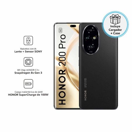 Celular Honor 200 Pro 12GB RAM 512GB SSD Black