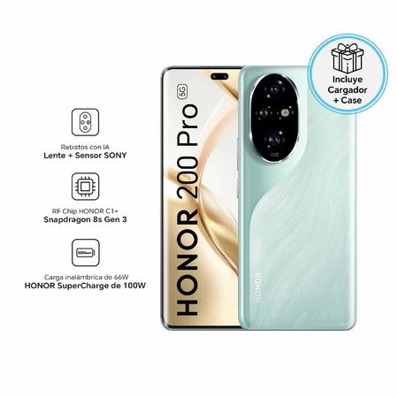 Celular Honor 200 Pro 12GB RAM 512GB SSD Cyan