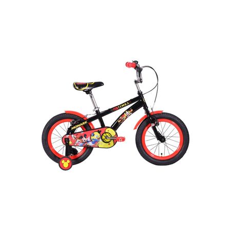 Bicicleta Para Niño Monark Mkp Mickey And Friends Aro 16 Negro