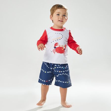 Ropa De Baño Para Bebé Niño Baby Circus Lycra Azul 36