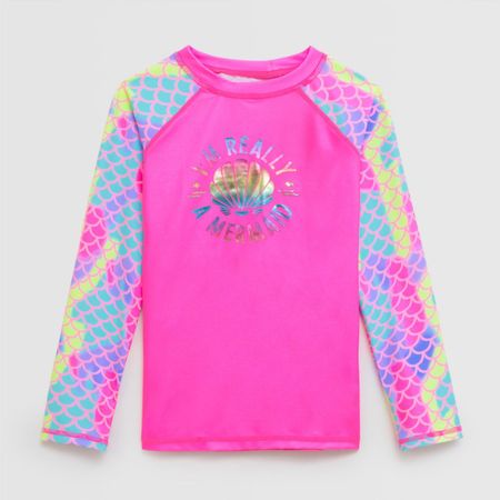 Ropa De Baño Para Niña Circus Top Lyc Ml Fucsia 4