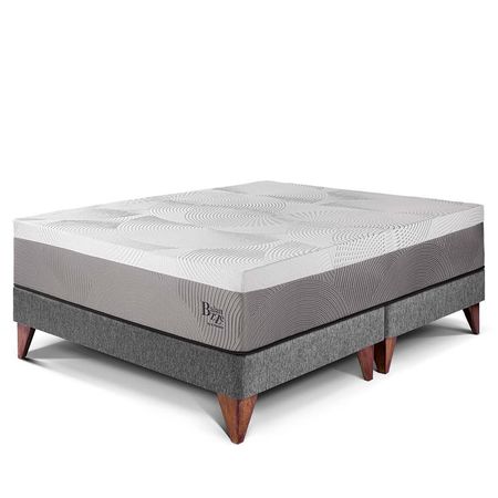 Cama Europea Balanzze King Gris