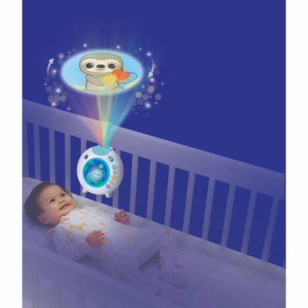 Proyector Portátil Para Cuna De Bebe Vtech Duerme Conmigo Celeste