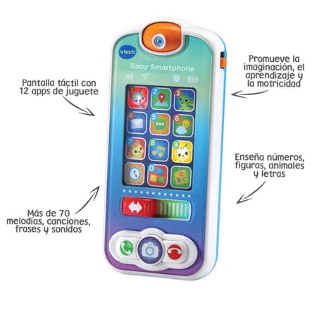 Teléfono Para Bebe Vtech Baby Smartphone Con Luces Y Sonidos