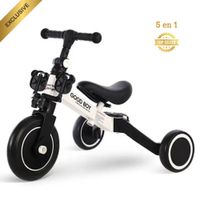 Bicicleta Triciclo 5 en 1 plegable para Niños color blanco