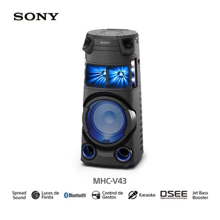 Sony Equipo de Sonido MHC-V43D Bluetooth HDMI, DVD y Karaoke