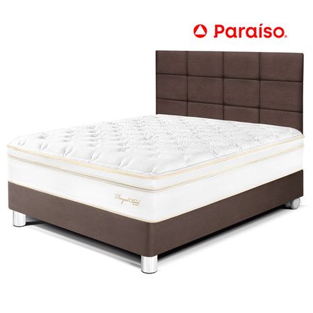 Dormitorio Royal Cloud 2 Plazas con Cabecera Blocks Chocolate