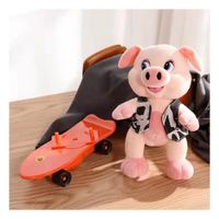 Cerdito Dos Peluche con Skate Musical