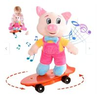 Cerdito Peluche con Skate Musical