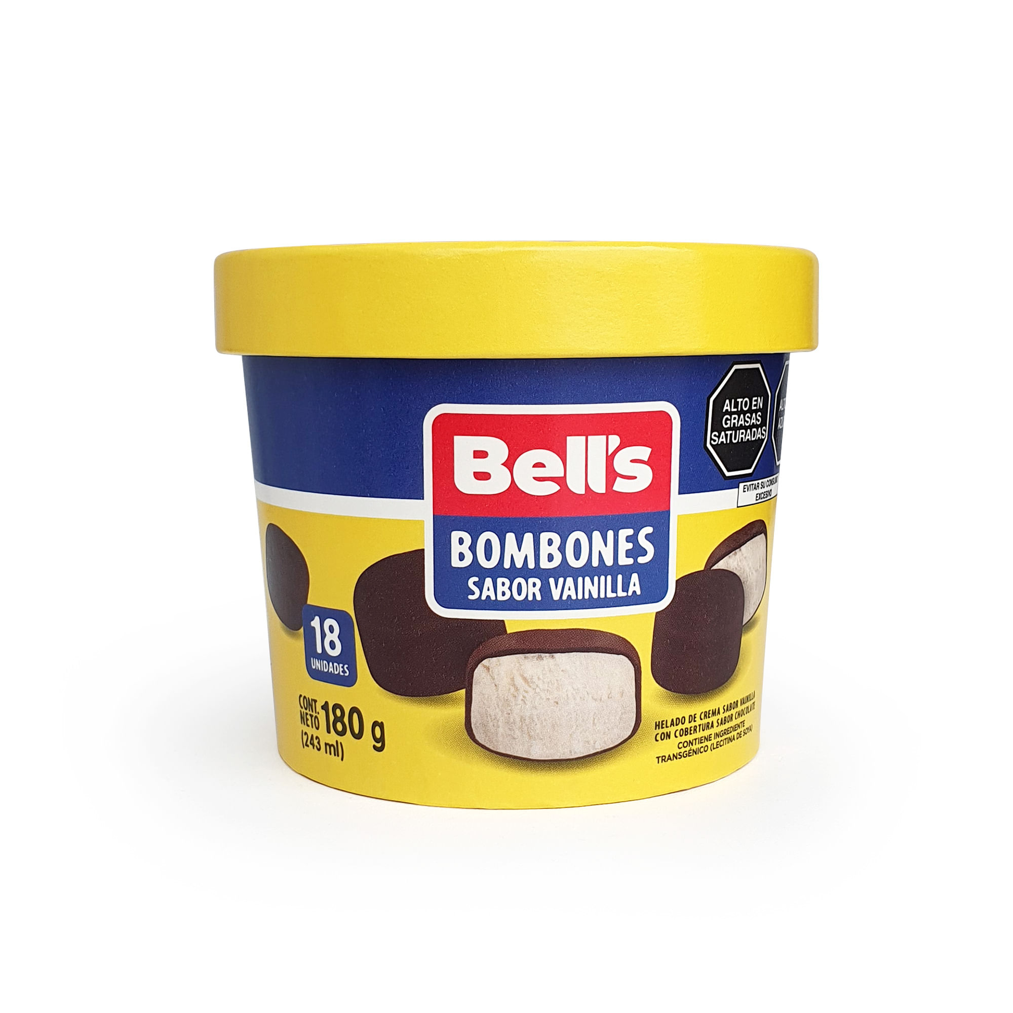 Helado BELL'S Bombones Pote 18un