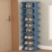Zapatero Organizador Azul de 9 niveles