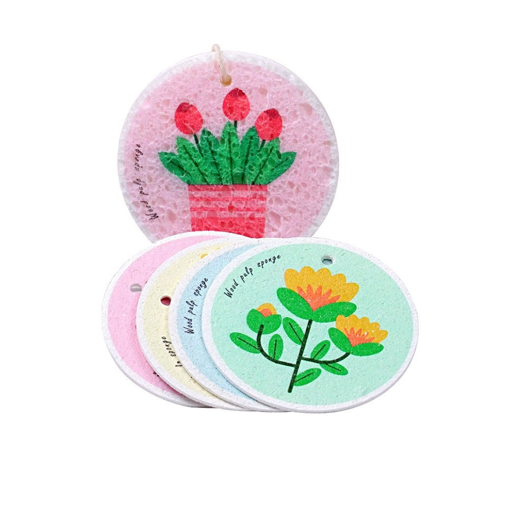 Esponjas de Bambu para Lavar Trastes Set de 3