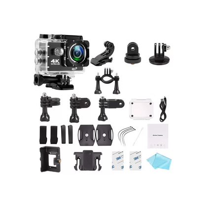Camara Go Pro Accion 4k 16MP WiFi Acuatico Color Negro - plazaVea