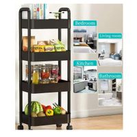 Carrito Organizador para Cocina  Sala Dormitorio Baño - 4 niveles