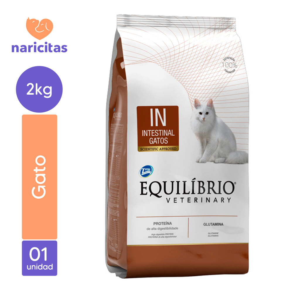 Alimento para Gatos Equilibrio Veterinary Adulto Problemas Intestinales 2Kg