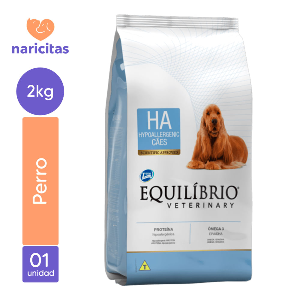 Alimento para Perros Equilibrio Veterinary Adulto Hipoalergénico 2Kg