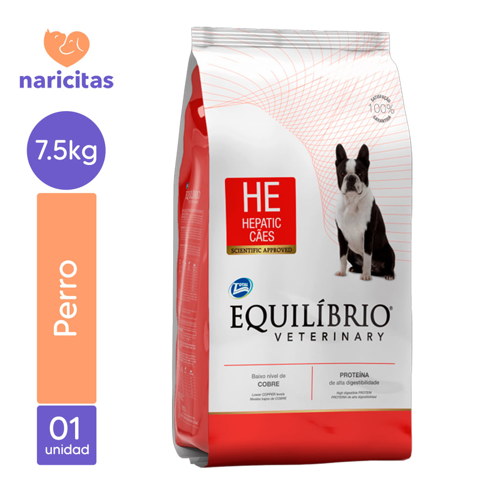 Alimento para Perros Equilibrio Veterinary Adulto Cuidado Hepático 7.5Kg