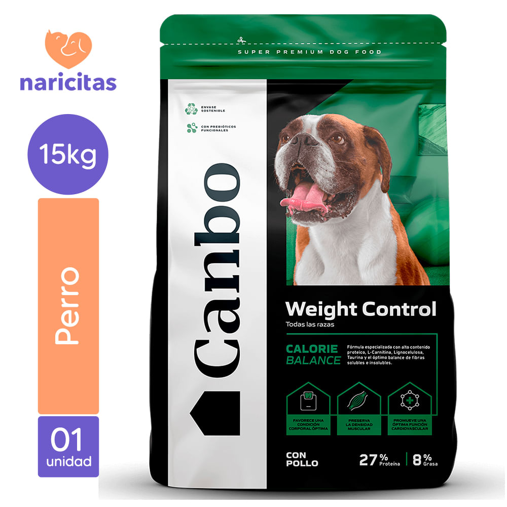 Alimento Para Perros Canbo Balance Weight Control Todas Las Razas Pollo 15kg