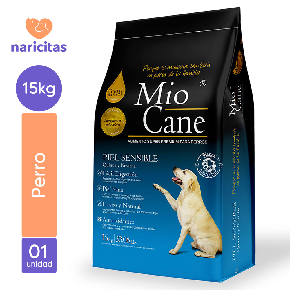 Alimento para Perros Mio Cane Super Premium Adulto Piel Sensible 15kg