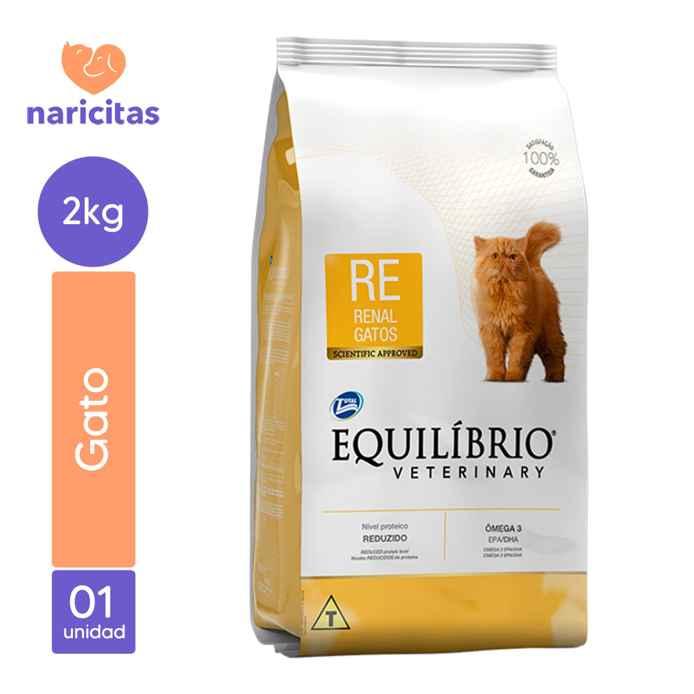 Alimento para Gatos Equilibrio Veterinary Adulto Cuidado Renal 2Kg