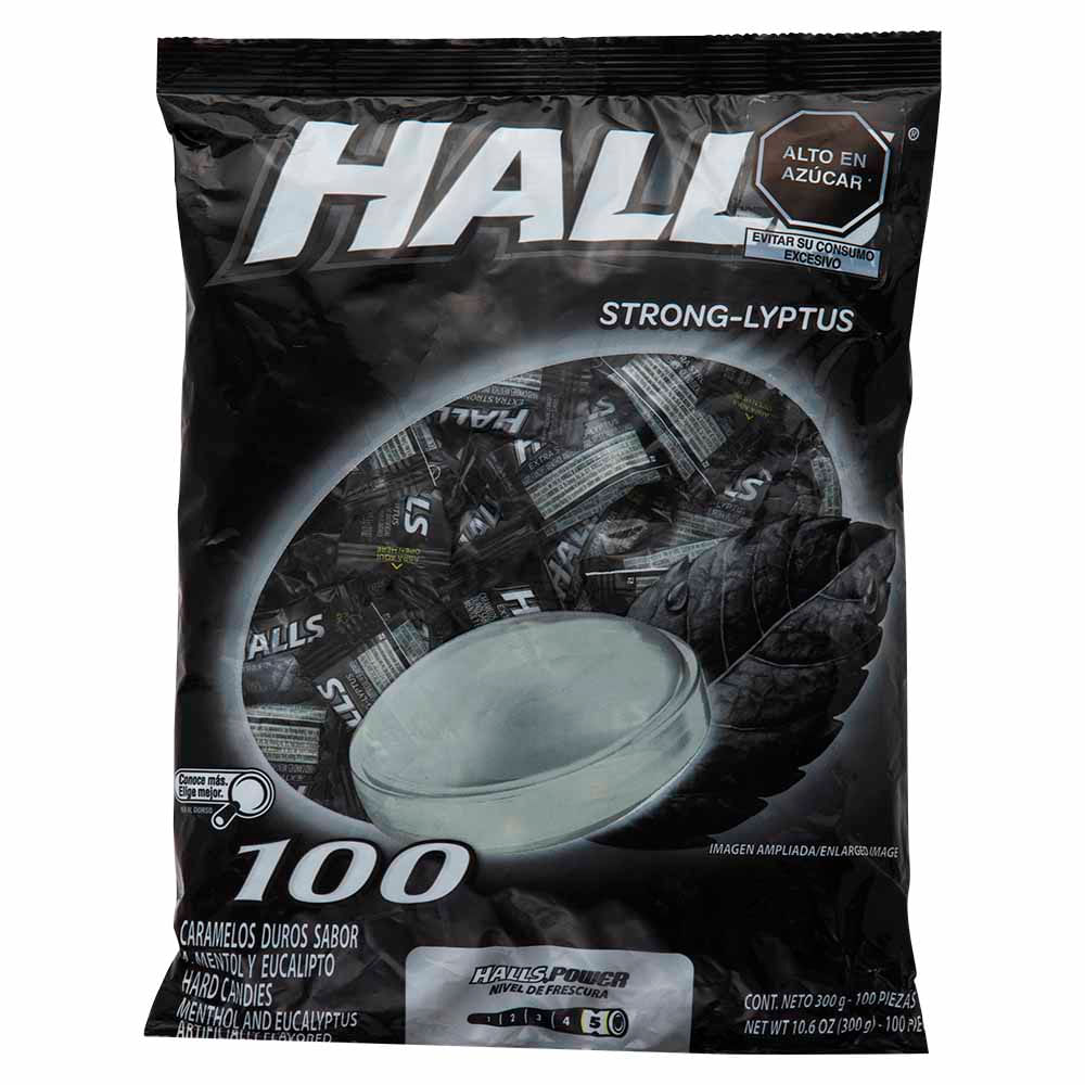 Caramelos Strong Lyptus HALLS Bolsa 100un
