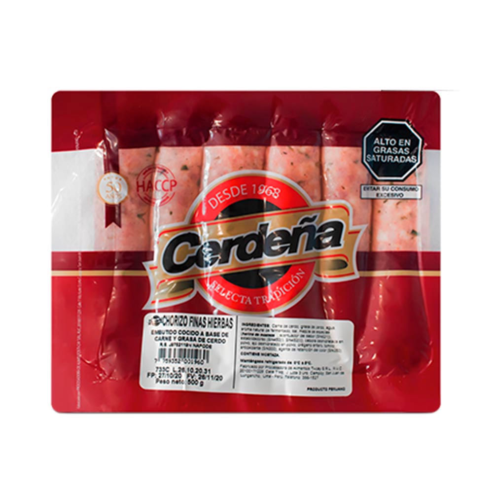 Chorizo Finas Hierbas CERDEÑA x 500g