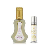 Al-Rehab Suave fragancias para mujer: Eau De Parfum Spray y Concentrado Rollerball