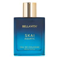 Skai Aquatic Eau De Colonia, unisex con bergamota, pimienta rosa y libre de crueldad