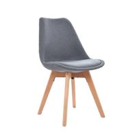 Silla De Comedor Diseño Gost Tapizado Gris Ofideas