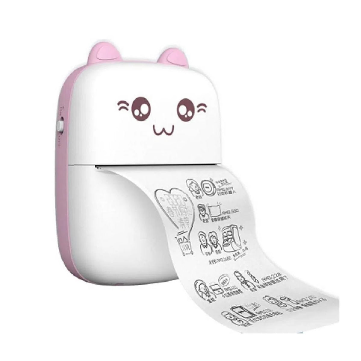 Mini Impresora Térmica Portátil Recargable Bluetooth + rollo Azul