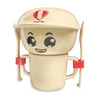 Vajilla Infantil de Fibra de Bambú Marca Munaiqui Para Bebés