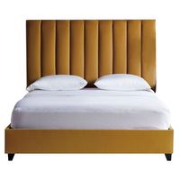 Cama Tapizada Listón LeMueble 2 Plazas Gold