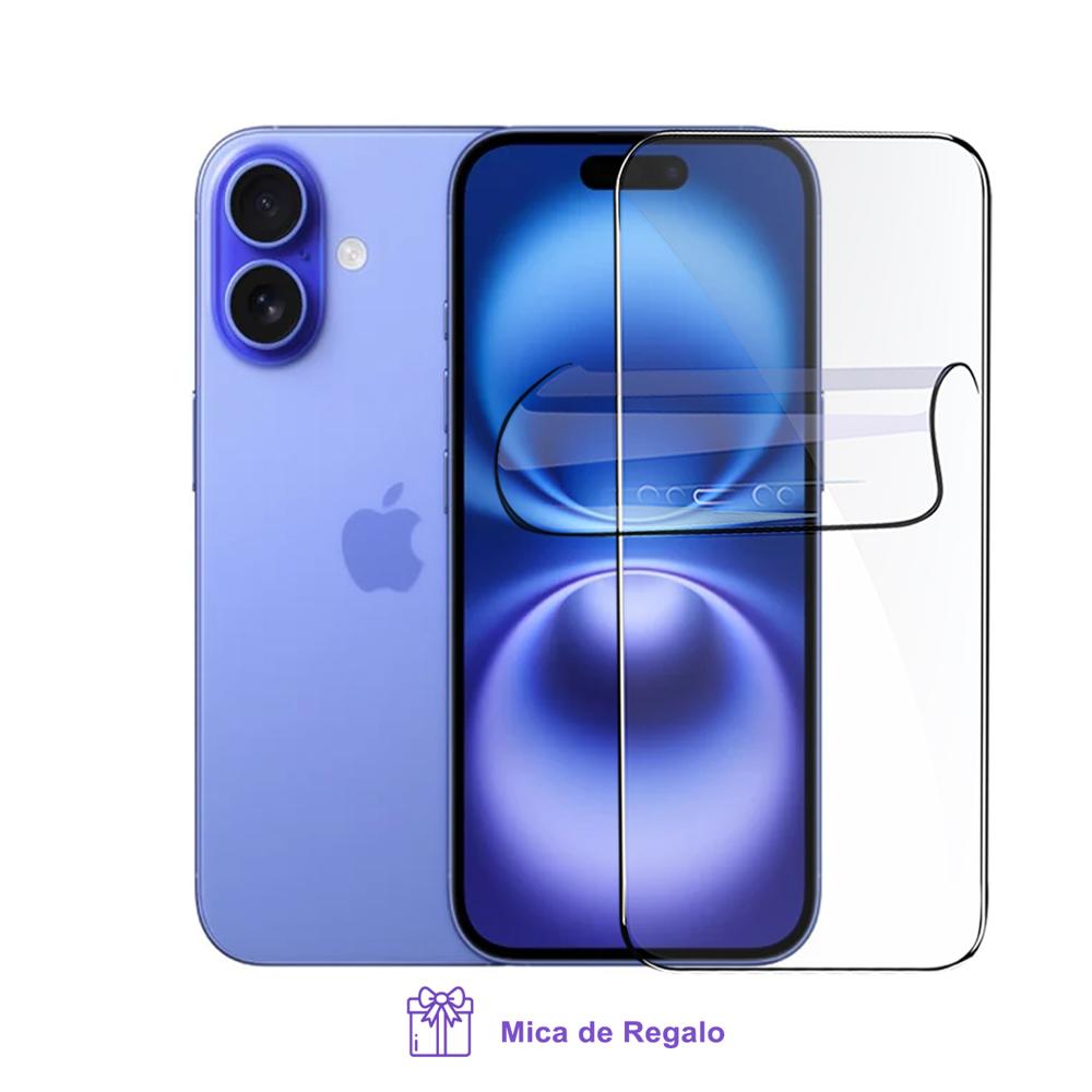 Apple Iphone 16 128Gb Version Chip Fisico Ultramarine con Mica Hidrogel