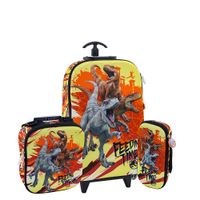 Set Maleta Full 3D EVA Triple Rueda Scool Ranger JURASSIC