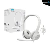 Audífono C/MICRÓFONO LOGITECH H390 USB - Con Cancelación de Ruido / WHITE