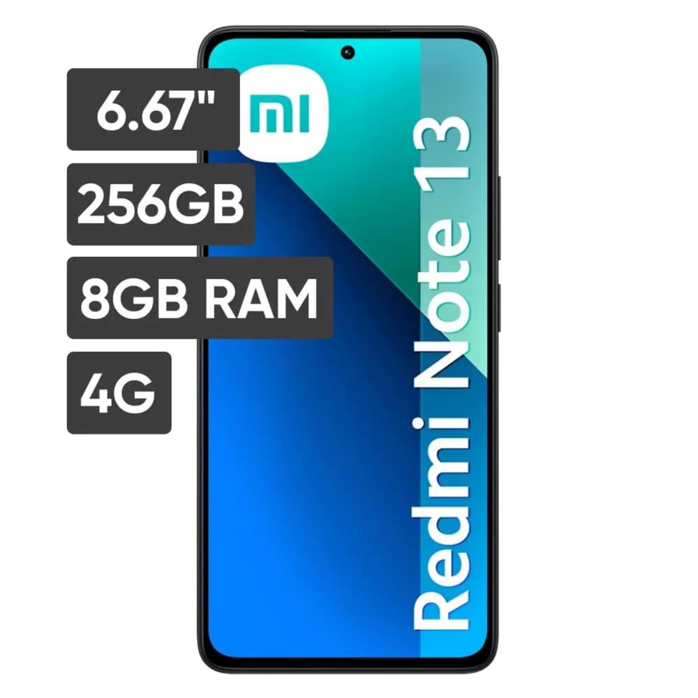 Smartphone XIAOMI Redmi Note 13 6.67"" 8GB 256GB 108MP + W8 + M2 Negro