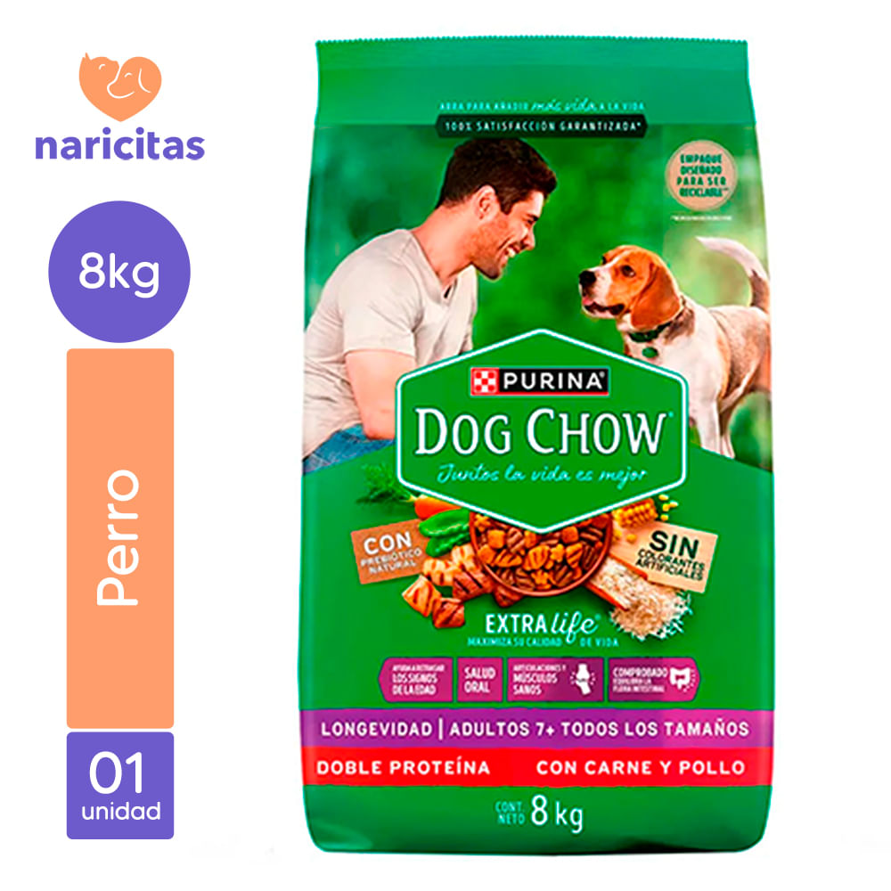 Dog Chow Perro +7 Años Todas Las Razas Edad Madura 8kg