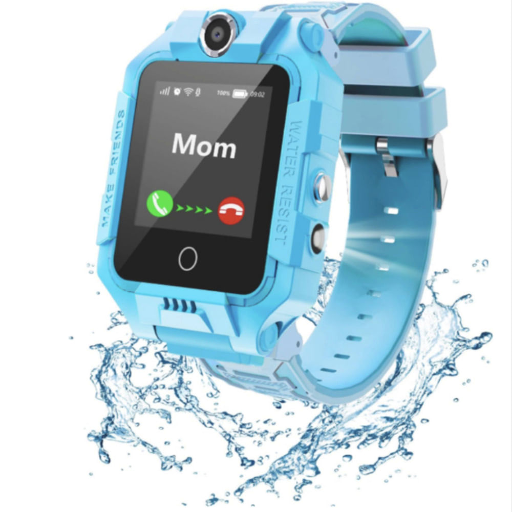 Reloj Inteligente 4G para Niños, Compatible con SIM, GPS y Resistencia al Agua.