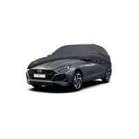 Cobertor Protector Exclusivo para HYUNDAI GRAND I20 HATCHBACK GRIS-Protección contra Clima Extremo